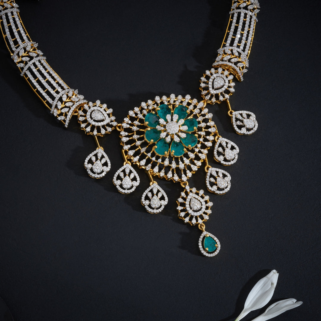 Shine Aura CZ Necklace Set