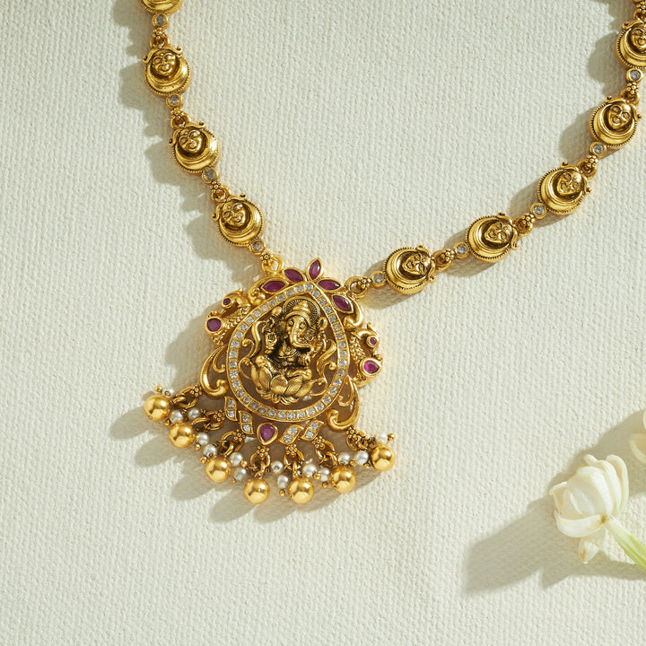 Gajanan Temple Necklace