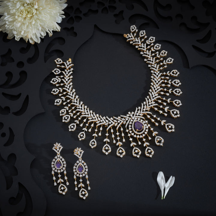 Pearika CZ Necklace Set