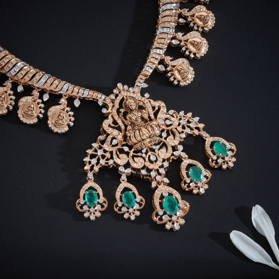 Mahika Temple Necklace Set