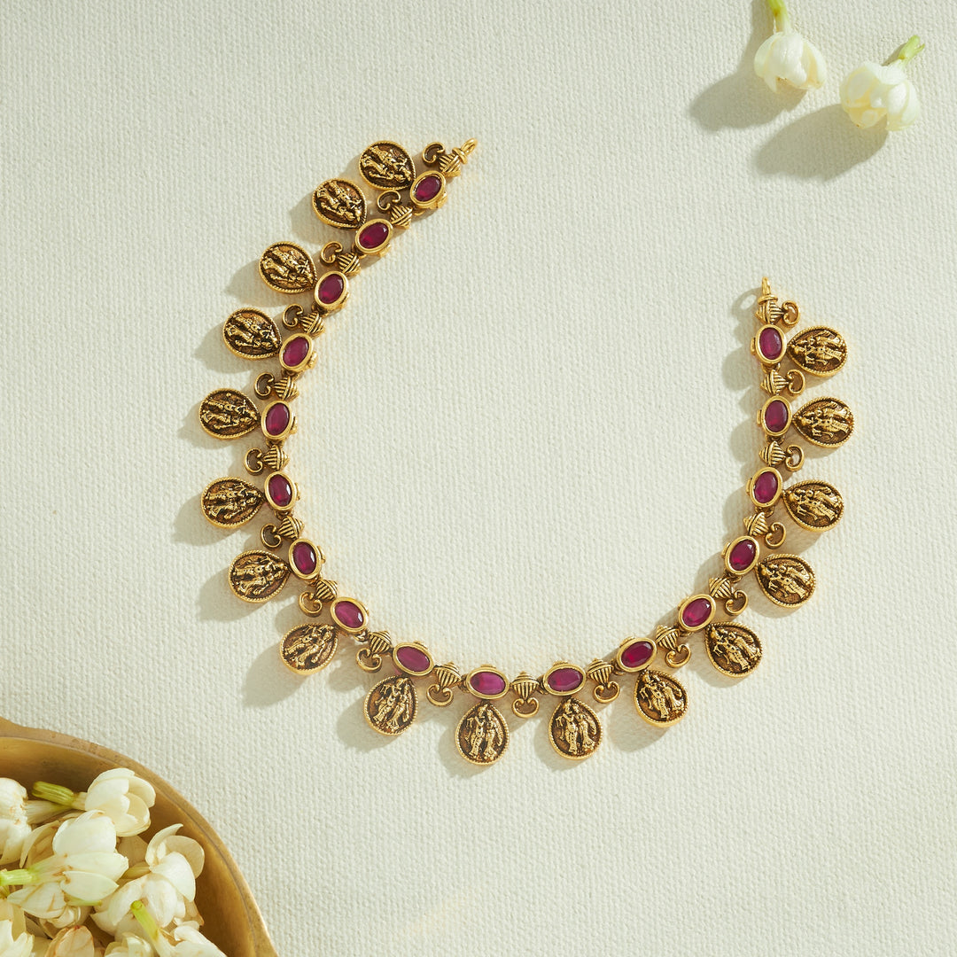 Shyam Sakhi Temple Necklace