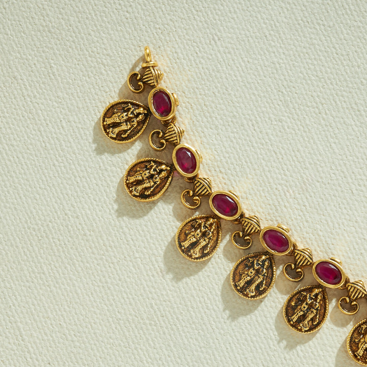 Shyam Sakhi Temple Necklace