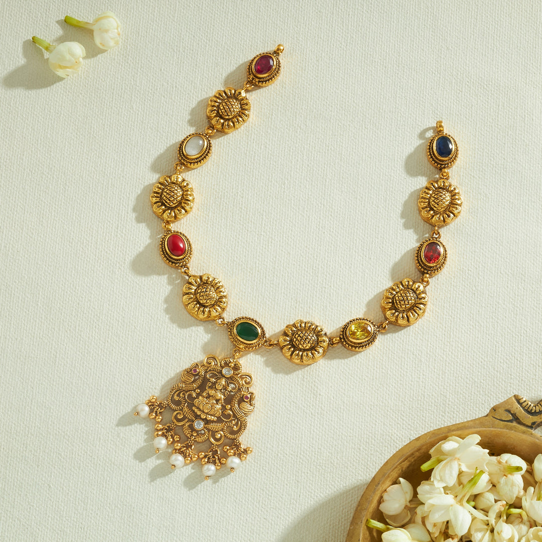 Sindhura Temple Necklace
