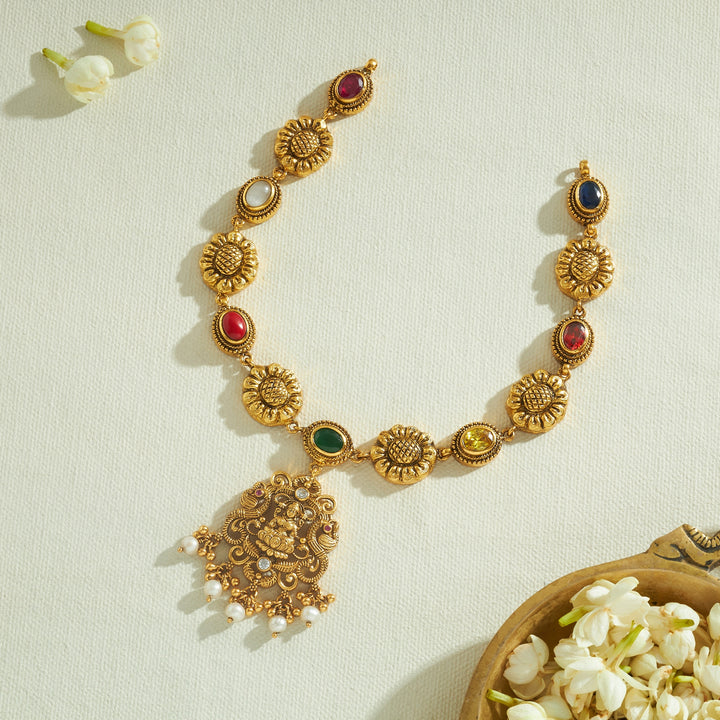 Sindhura Temple Necklace