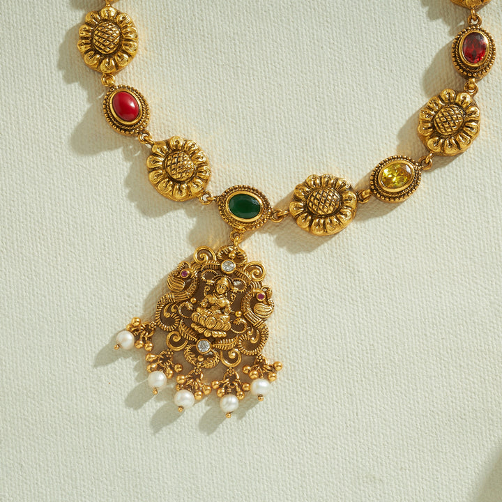 Sindhura Temple Necklace