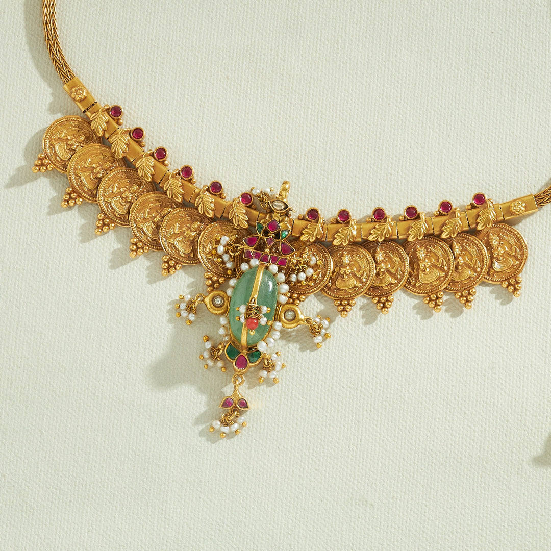 Shrinvitha Temple Kasu Necklace