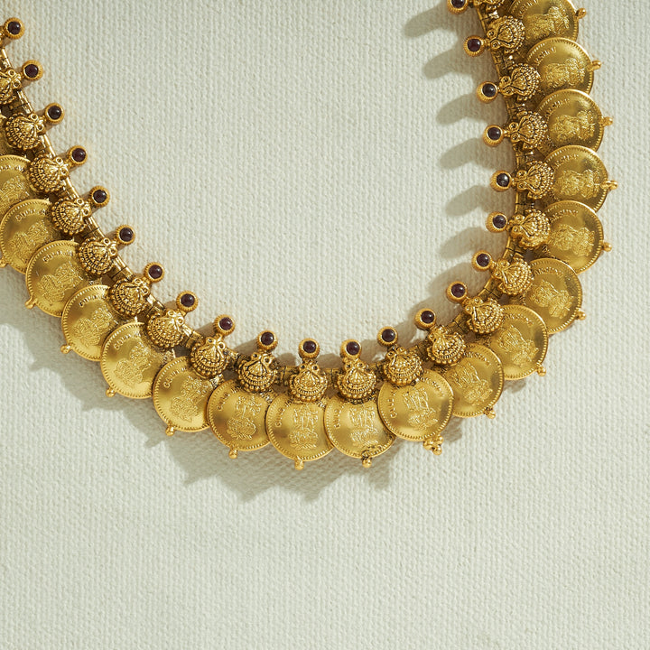 Swarna Temple Kasu Necklace