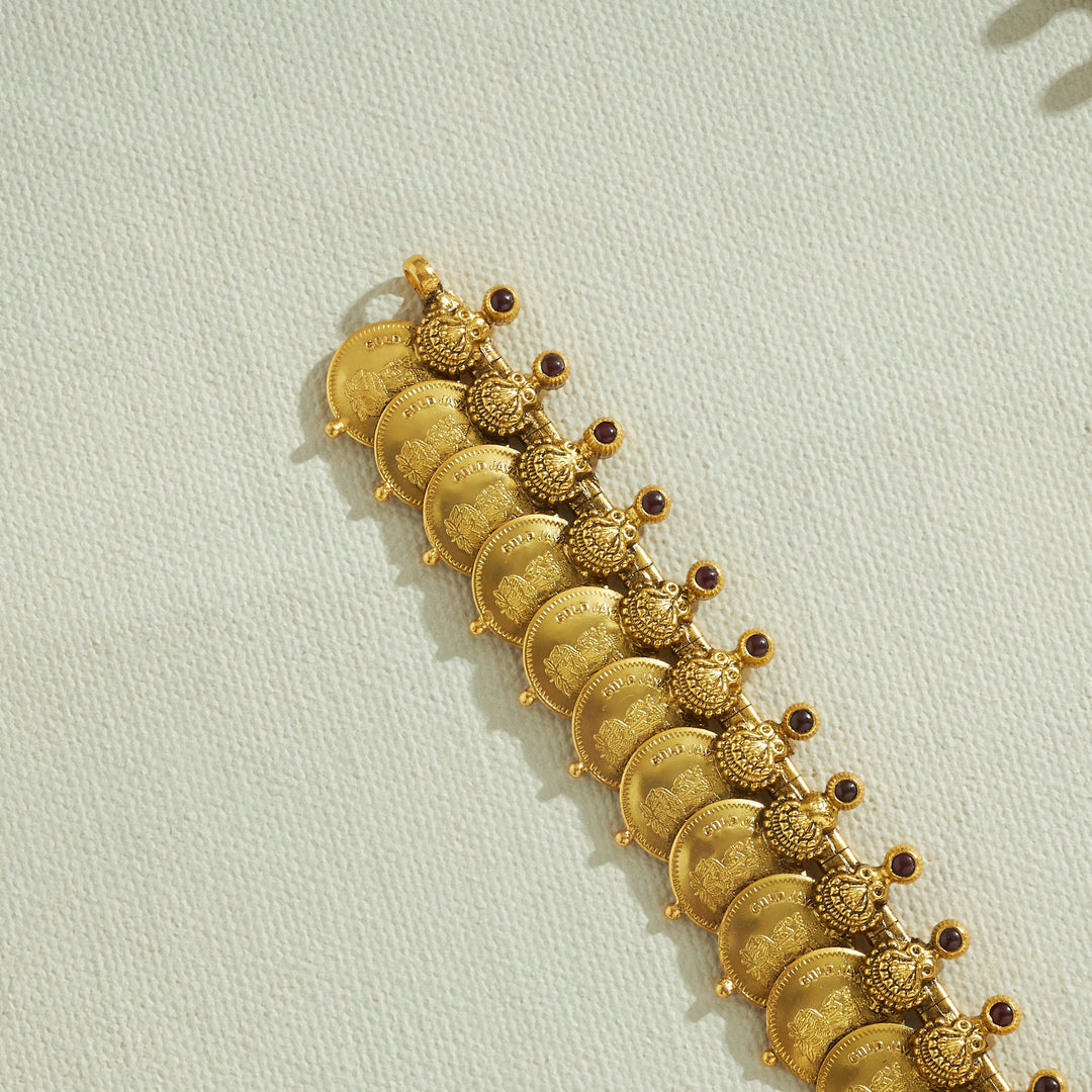 Swarna Temple Kasu Necklace