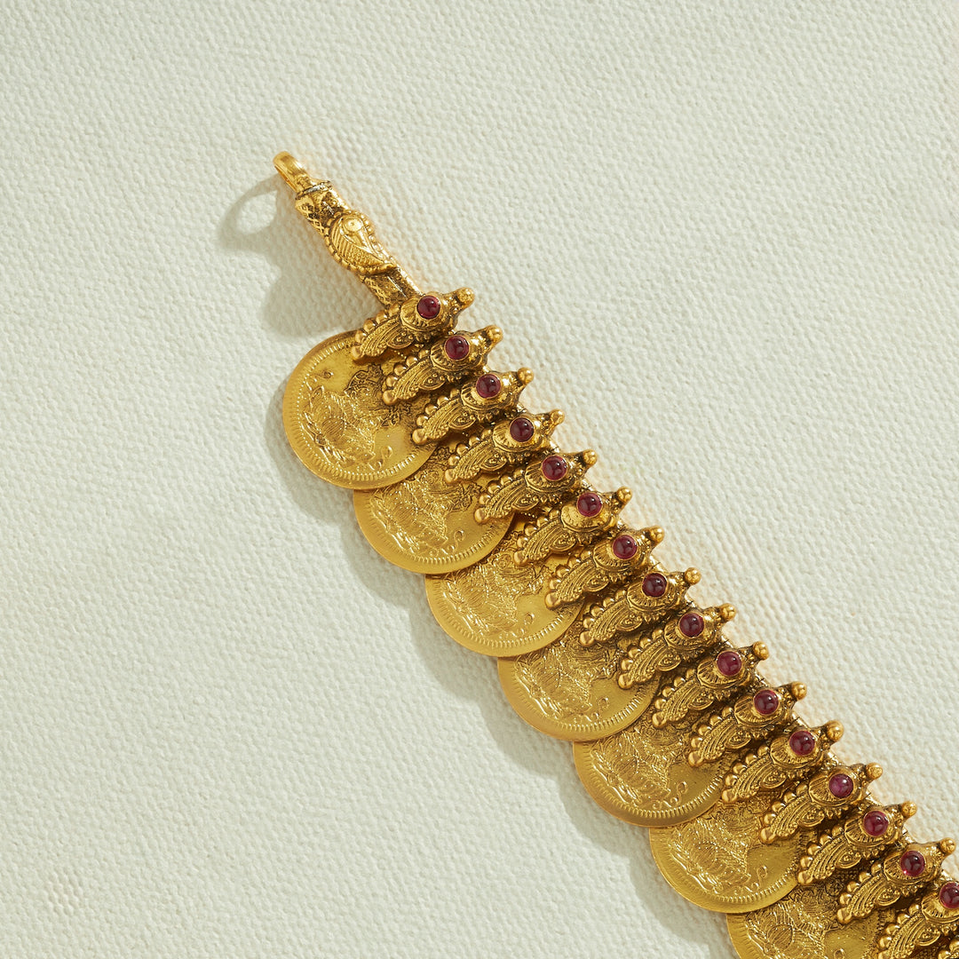Mahalakshya Gandavira Kasu Necklace
