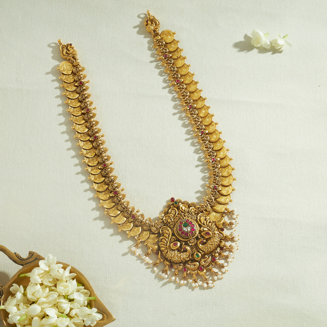 Shreevitha Kasu Temple Necklace