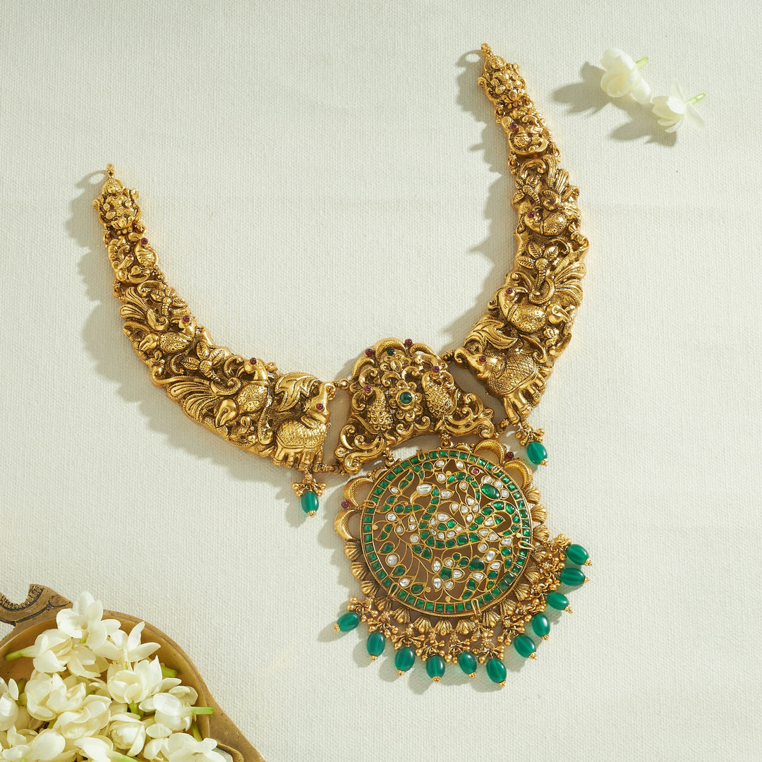 Morni Nakshi Necklace