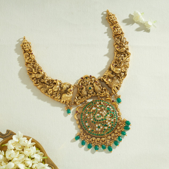 Morni Nakshi Necklace
