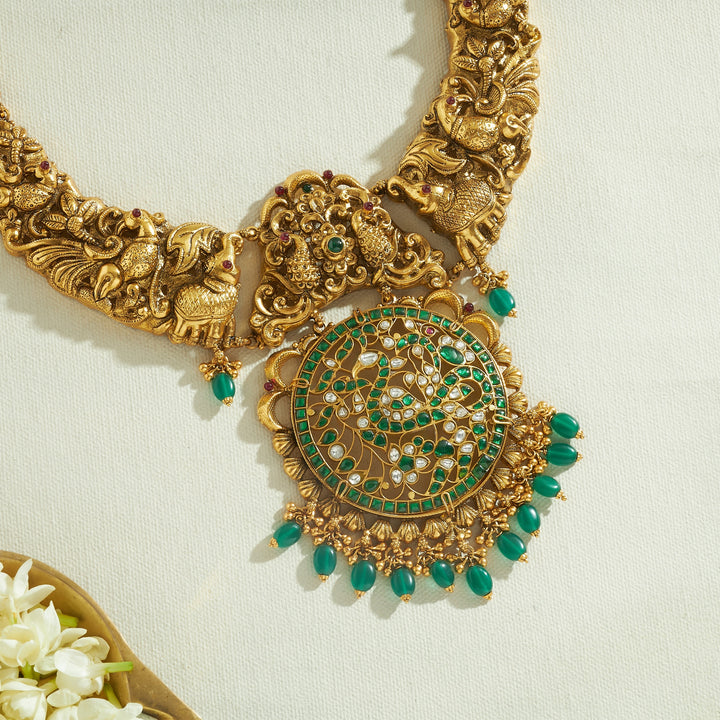 Morni Nakshi Necklace