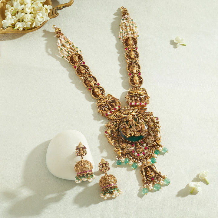 Dhanvisha Temple Necklace Set