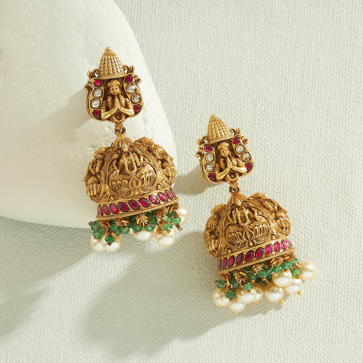 Dhanvisha Temple Necklace Set
