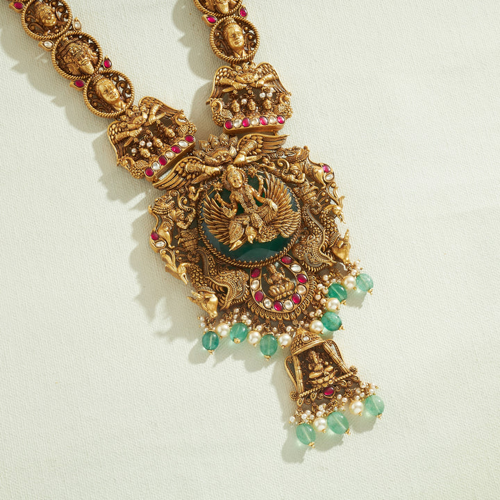 Dhanvisha Temple Necklace Set