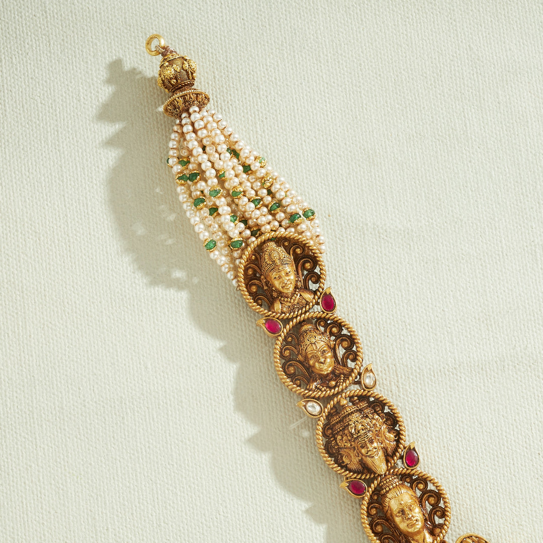 Dhanvisha Temple Necklace Set