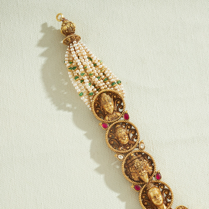 Dhanvisha Temple Necklace Set