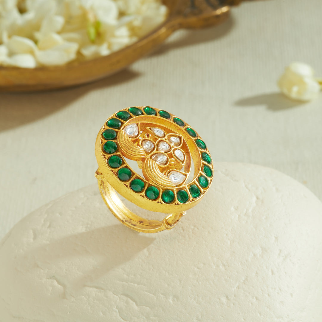 Morluxe Kundan Ring