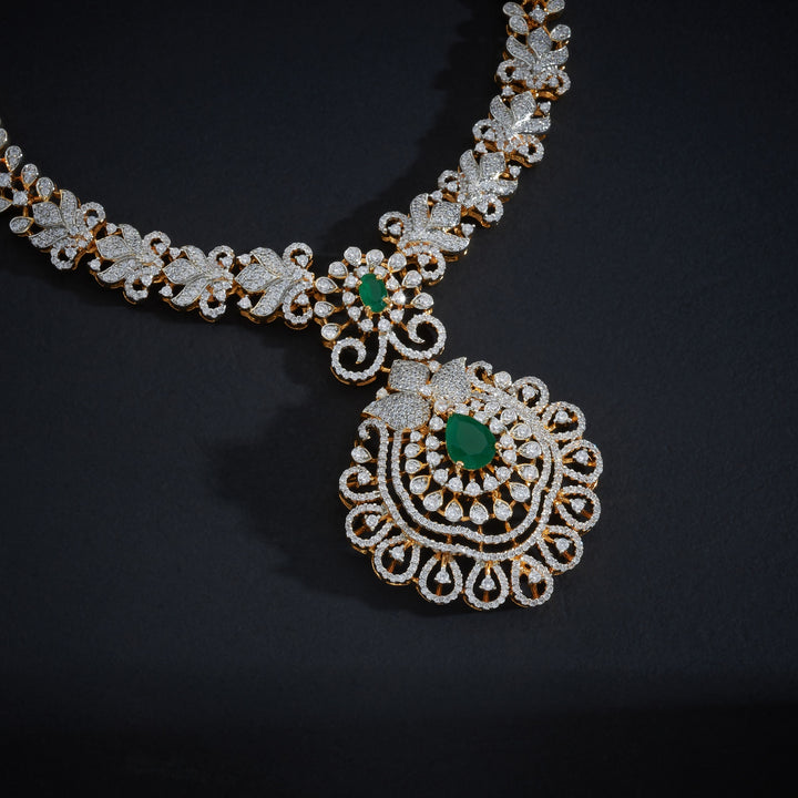 Pearovia CZ Necklace Set
