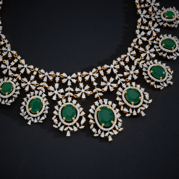 Ovara Flora CZ Necklace Set