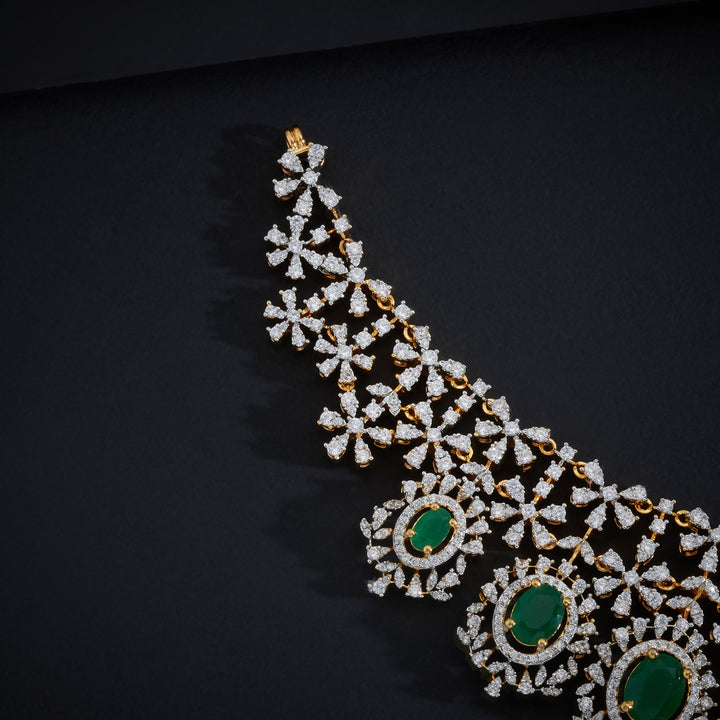 Ovara Flora CZ Necklace Set