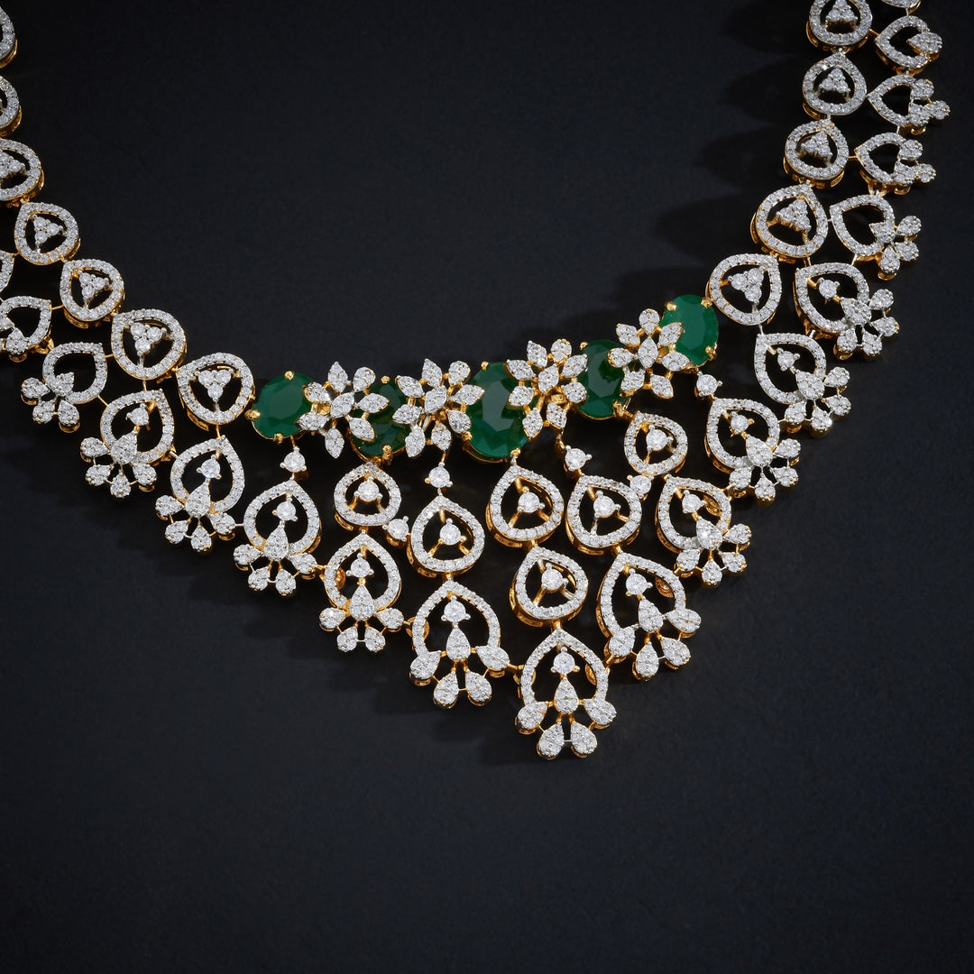 Kalpika CZ Necklace Set
