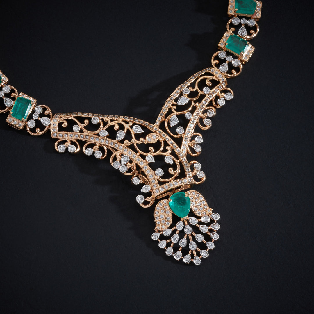 Sunehri Stone Necklace Set