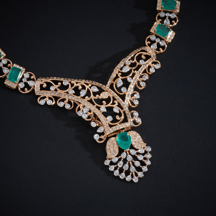 Sunehri Stone Necklace Set