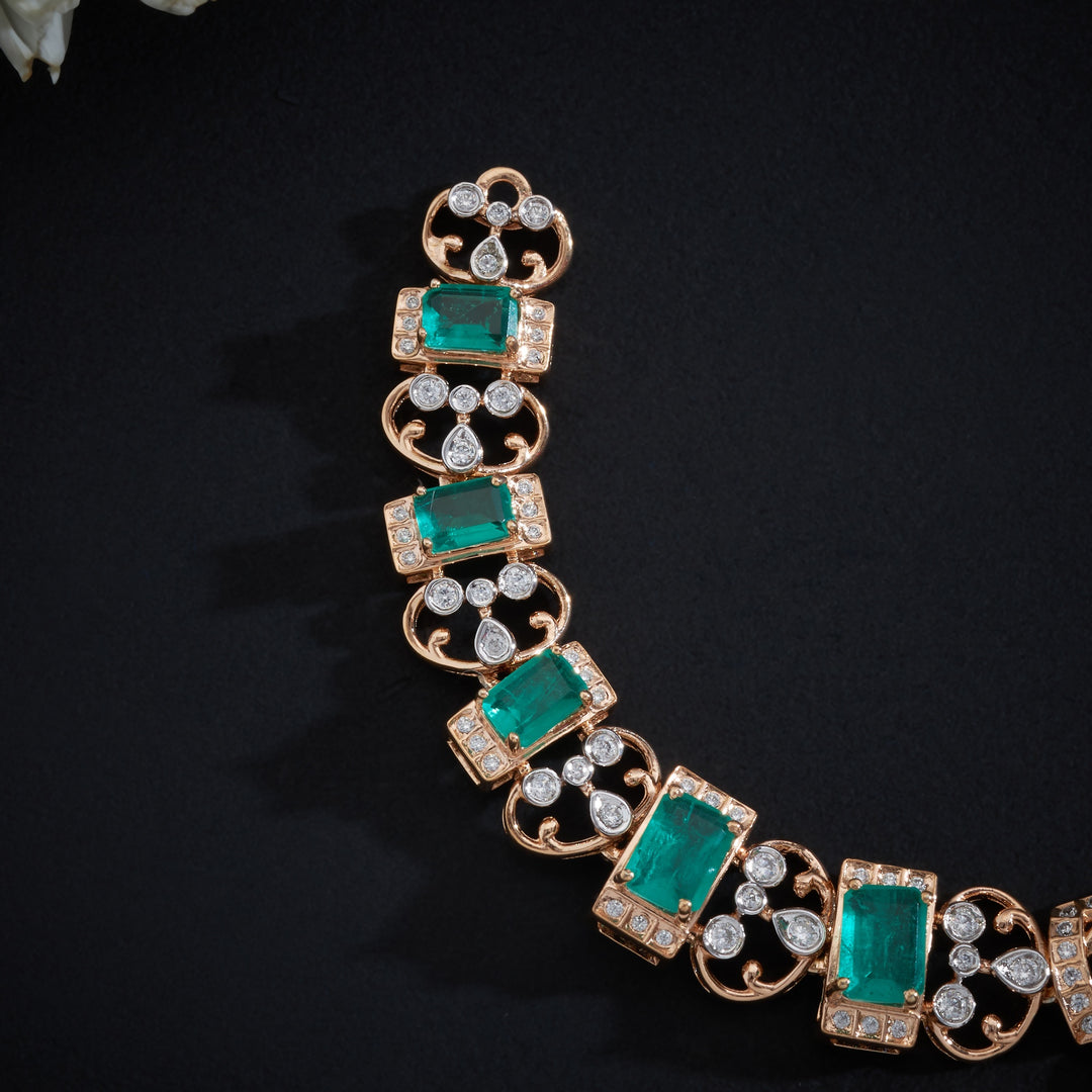 Sunehri Stone Necklace Set