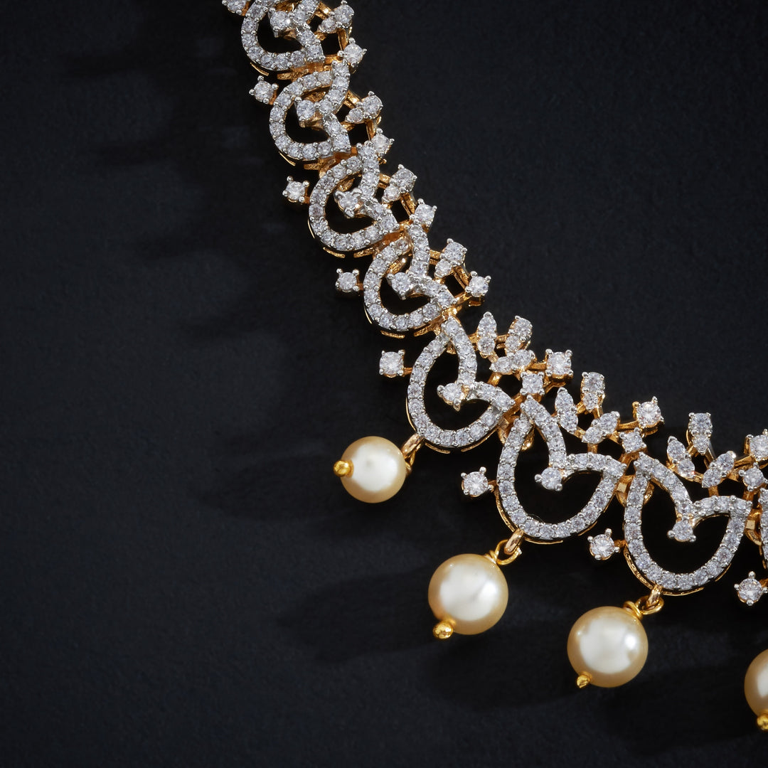 Vritta CZ Necklace Set