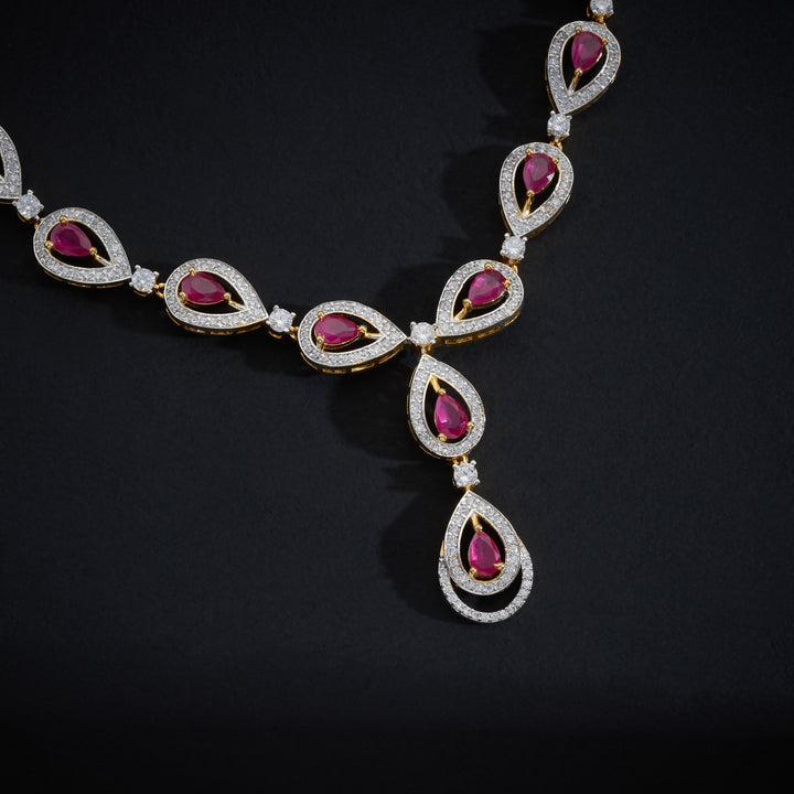 Pearique Luxe CZ Necklace Set