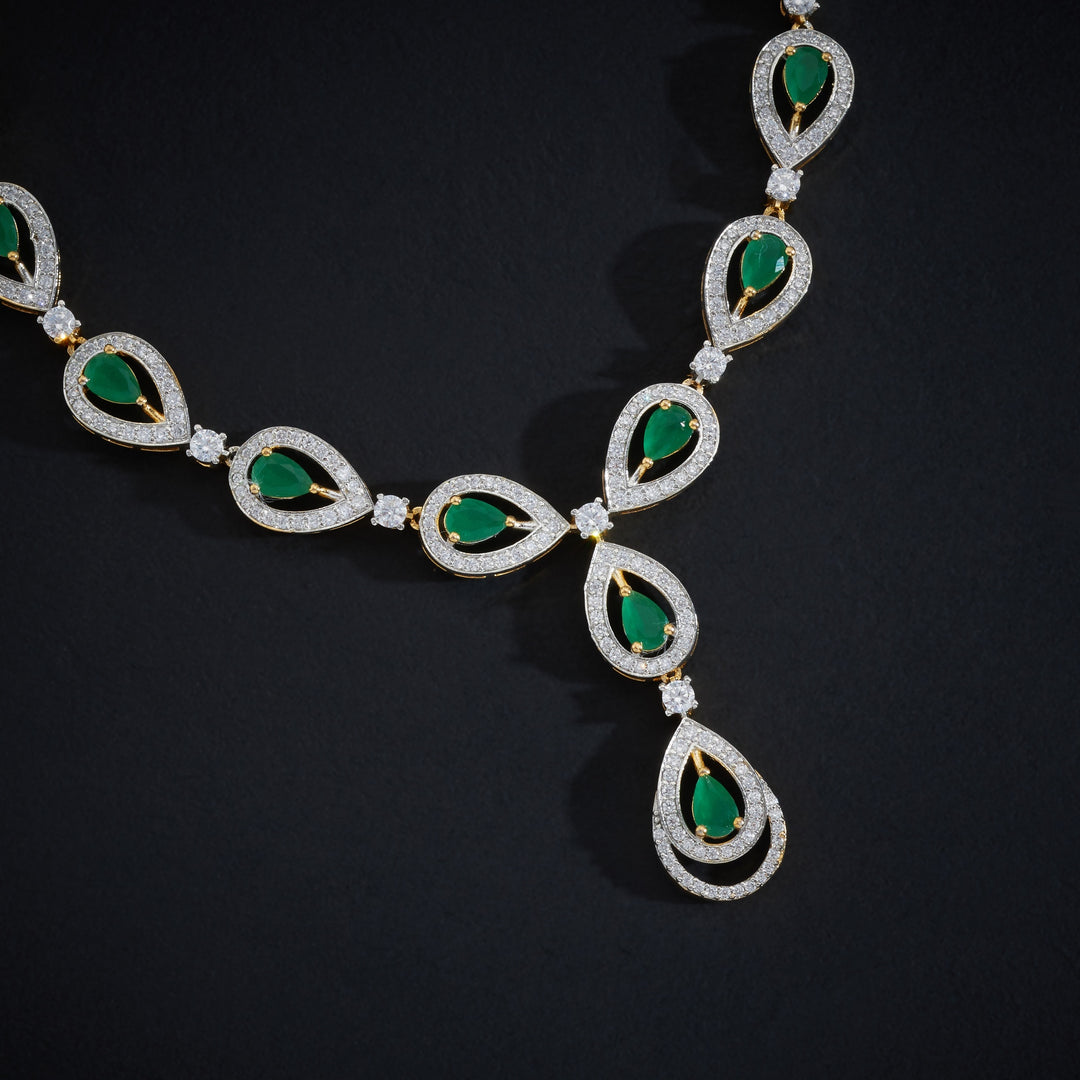 Pearique Luxe CZ Necklace Set