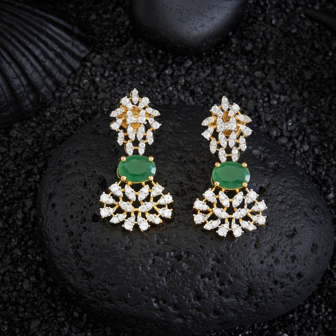 Crystal Oval CZ Danglers