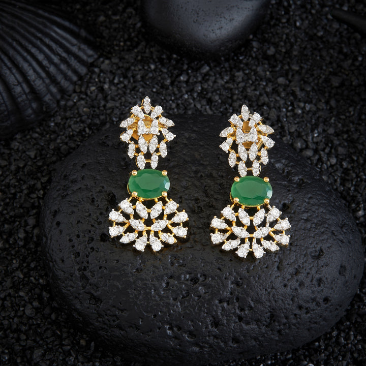 Crystal Oval CZ Danglers