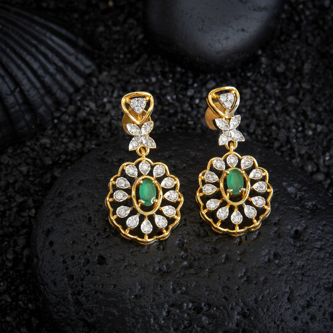 CZ Rosetta Danglers