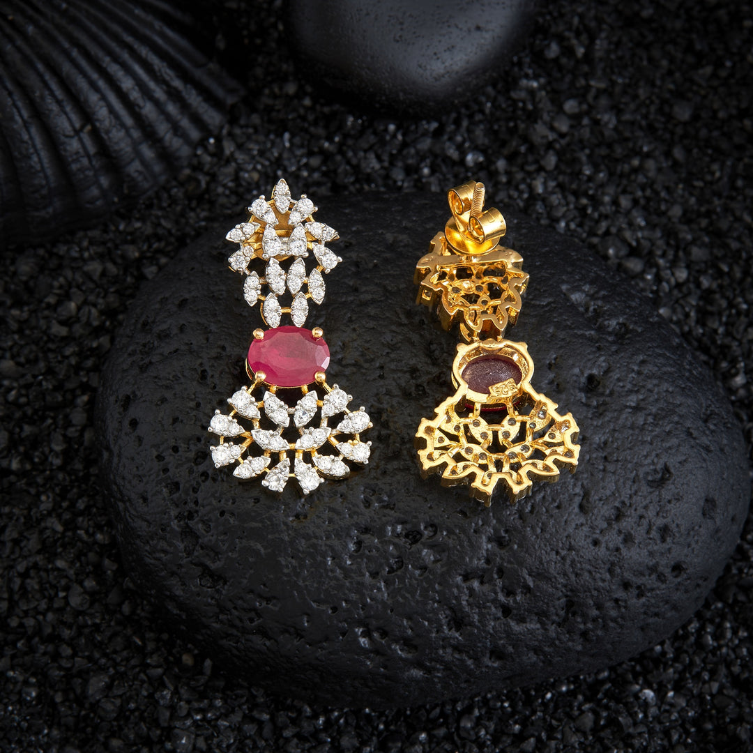 Crystal Oval CZ Danglers