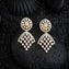 Oval-Floral CZ Danglers