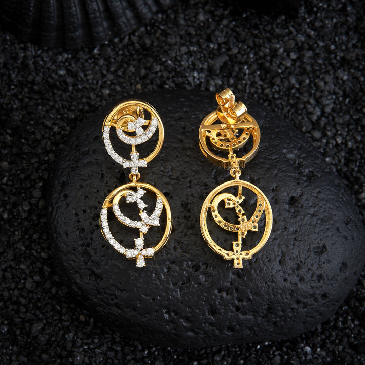 Celestial Orbit CZ Danglers