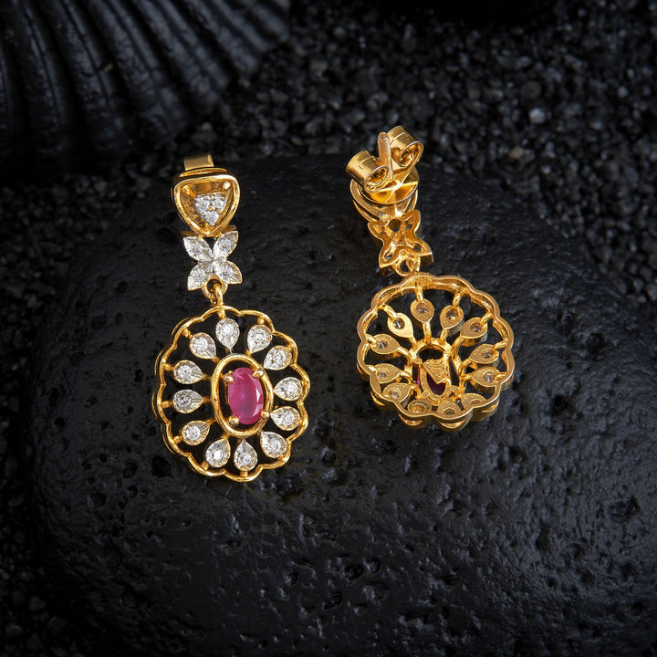 CZ Rosetta Danglers