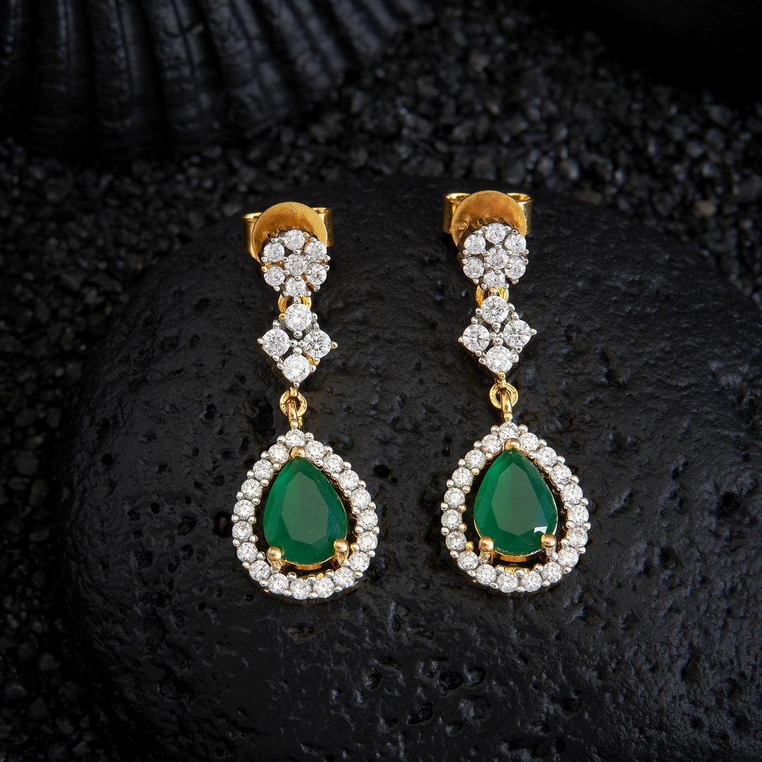 Pear-Luxe CZ Danglers
