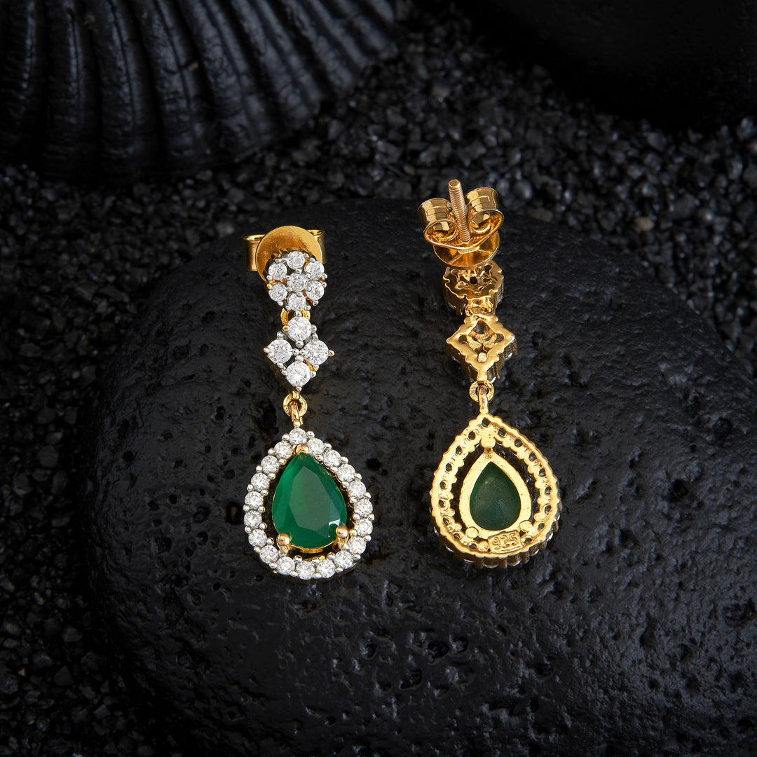 Pear-Luxe CZ Danglers