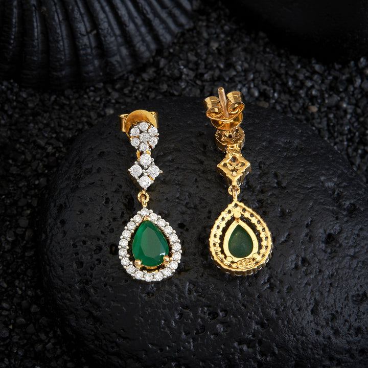 Pear-Luxe CZ Danglers