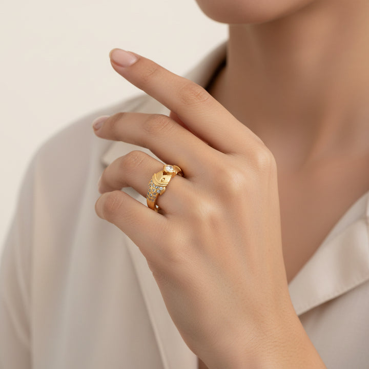 Matsyika Stone Ring