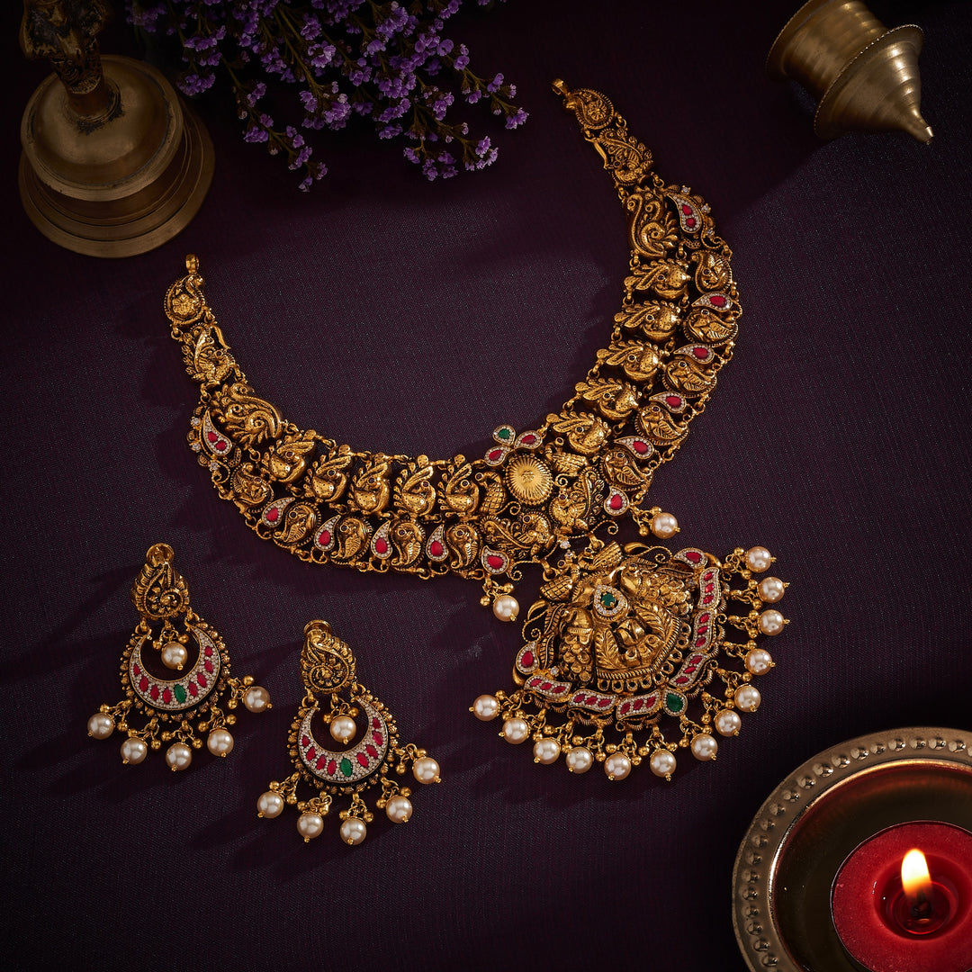 Morikaai Nakshi Necklace Set