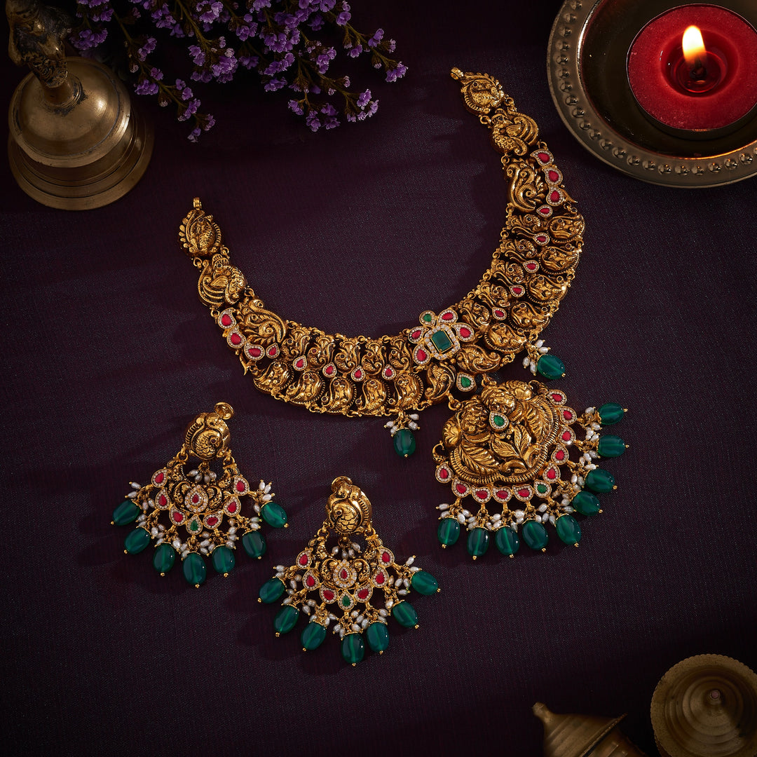 Mayurmani Nakshi Necklace Set