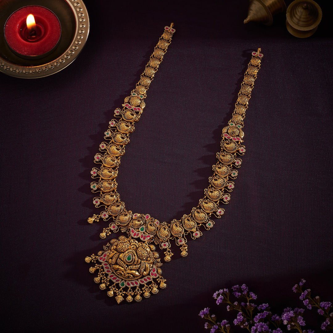 Mor Kireetam Nakshi Necklace