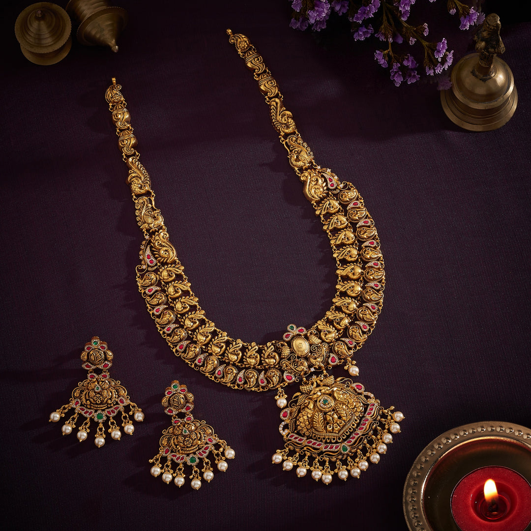 Mayuranshi Nakshi Necklace Set