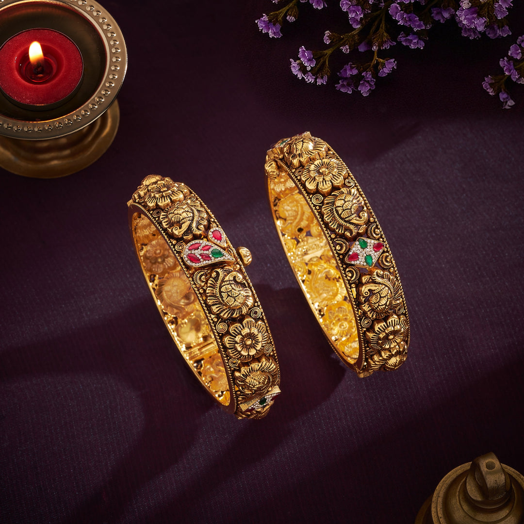 Mor-Pushp Nakshi Bangles