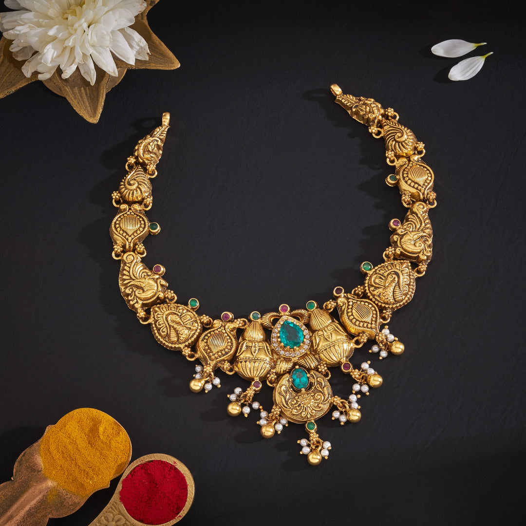 Neelmayur Nakshi Necklace